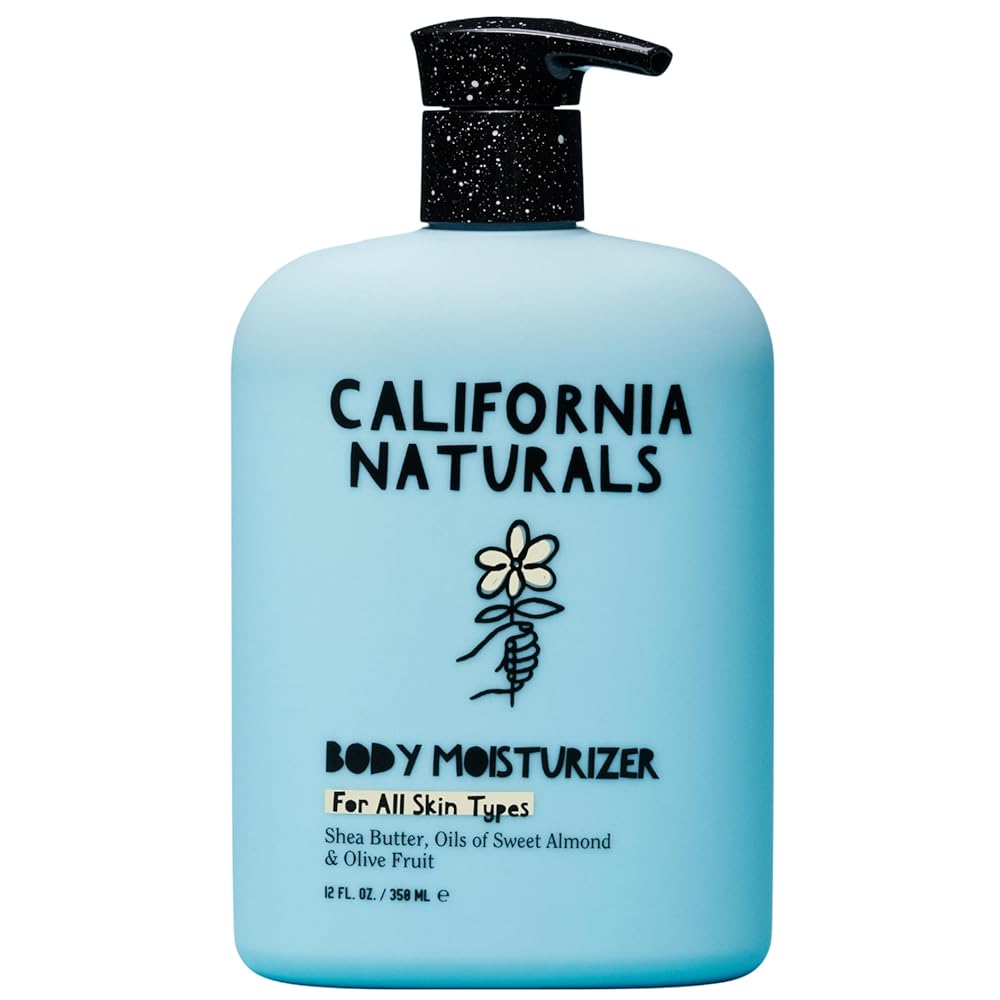 California Naturals Shea Butter Physique Moisturizer Lotion – Pure, Vegan, Paraben & Sulfate Free Hydrating Pores and skin Care with Eucalyptus, Bergamot, and Orange Blossom