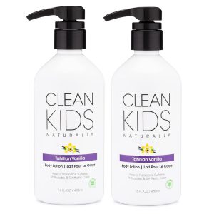 Gabriel Cosmetics Naturally Clear Children Tahitian Vanilla Physique Lotion, 16oz (Set of two) EWG Verified